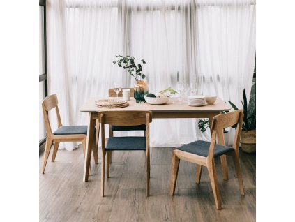 Jídelní stůl ORI dubová DÝHA - rozklad