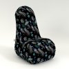 Sedací vak Chair Medúzy - černo-modrá