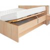 Úložný prostor pro postel Tropea s úložným boxem za hlavou