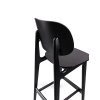 Barová židle LULA masiv - buk (černá)