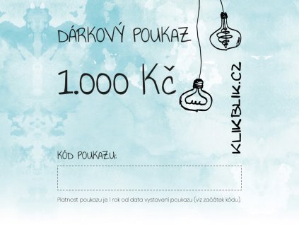 poukaz 1000CZK