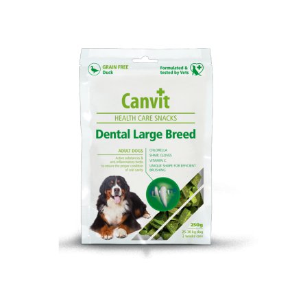 Canvit Snacks Dental Large Breed-Duck 250g