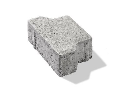 Premac Haka dlažba 8cm 10 x 16,5cm polovička sivá