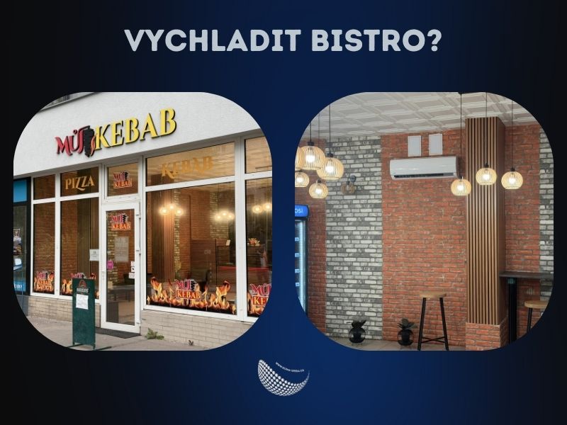 instalace výkonné 7kW klimatizace v bistru Ostrava