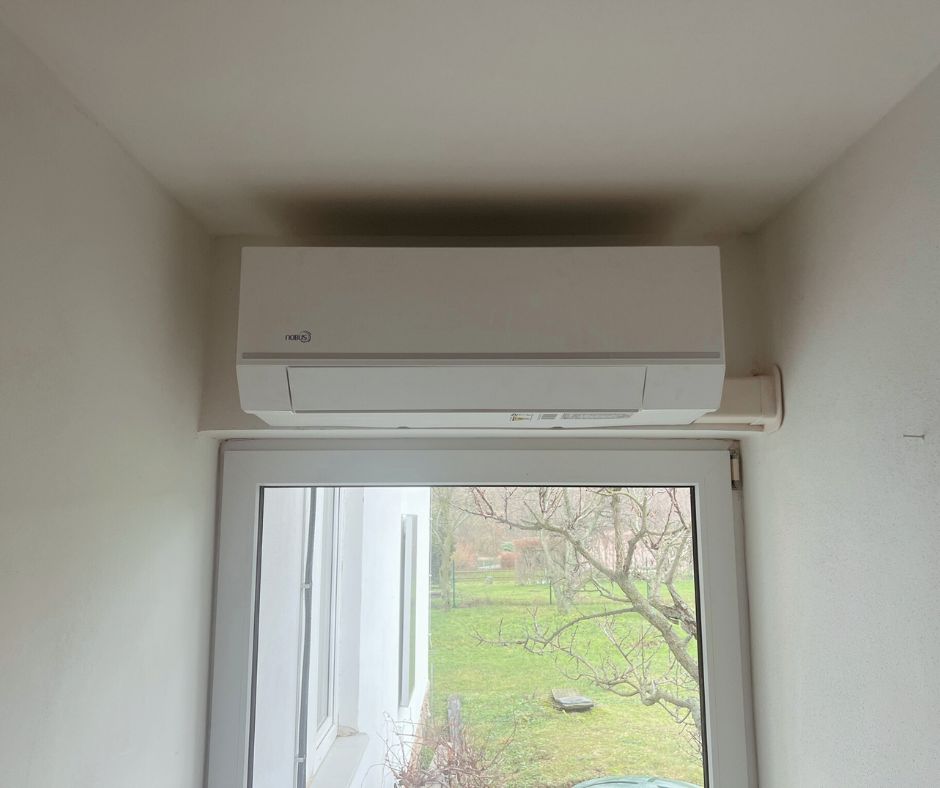 Nově instalovaná klimatizace na topení v Bruntále