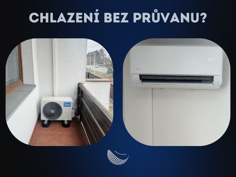 Chlazení bez průvanu klimatizací v Krnově
