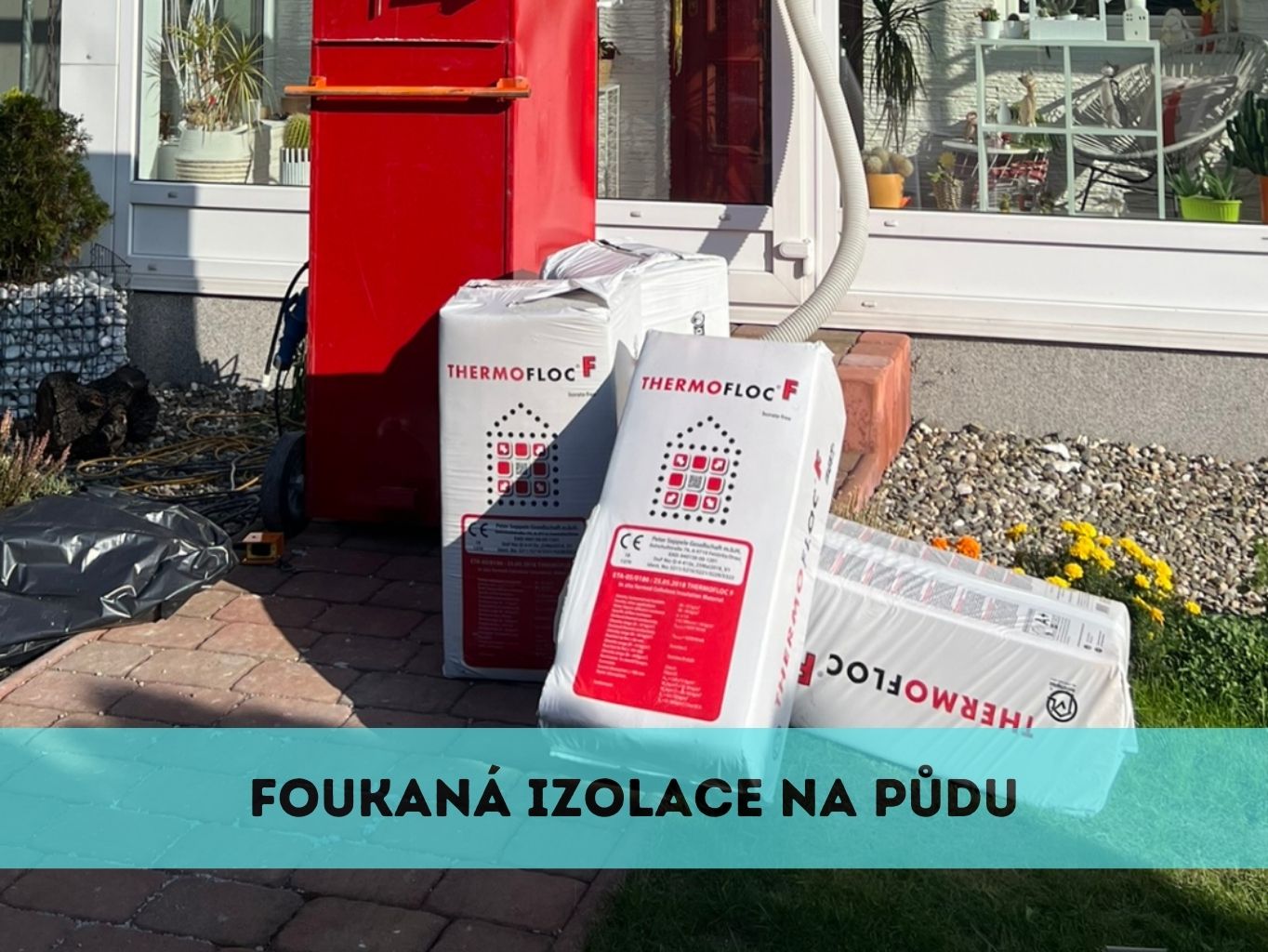 Foukaná izolace na půdu RD Opava