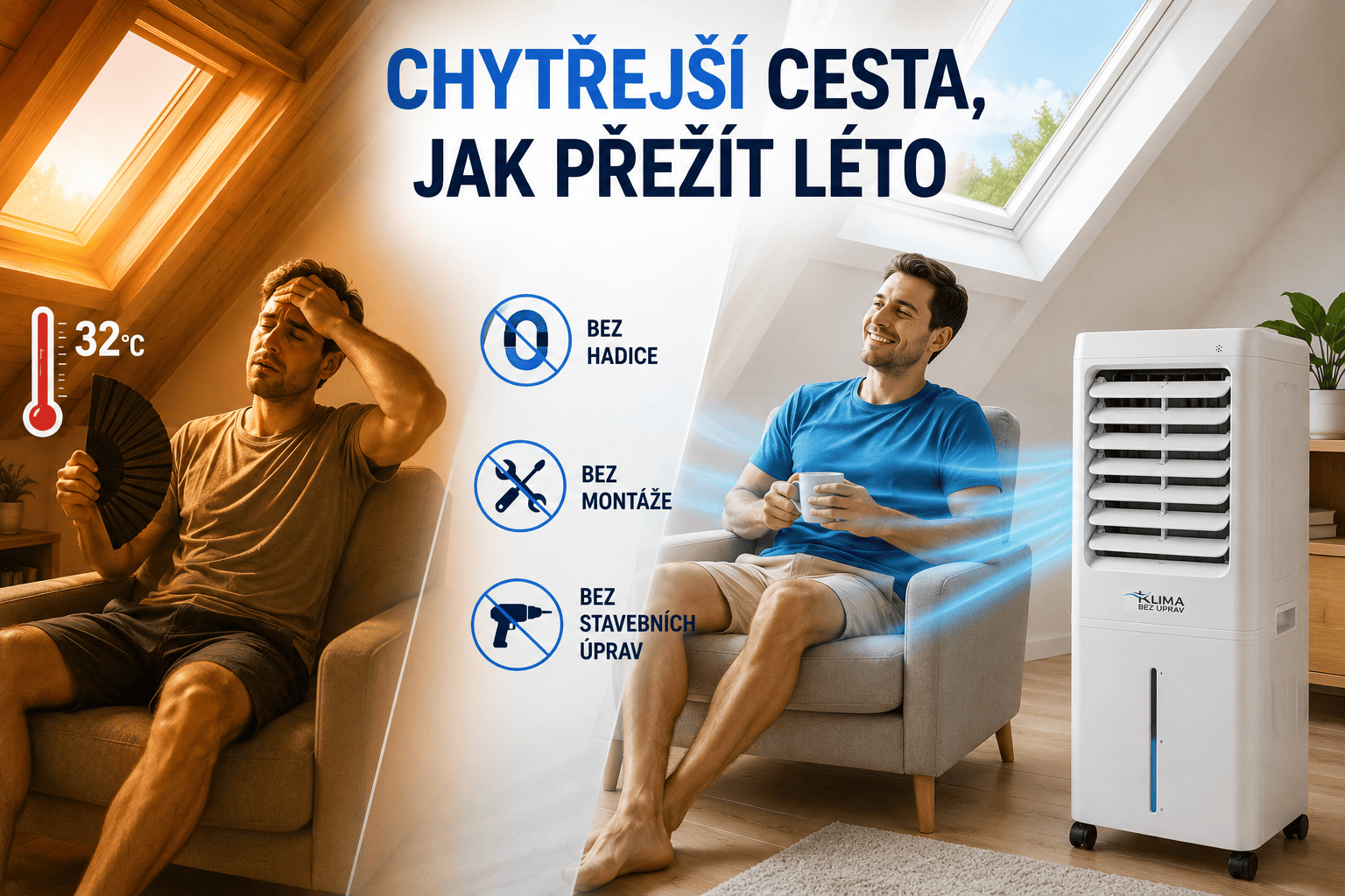 KLIMATIZACE BEZ HADICE: CHYTŘEJŠÍ CESTA, JAK PŘEŽÍT LETO BEZ STAVEBNÍCH ÚPRAV?