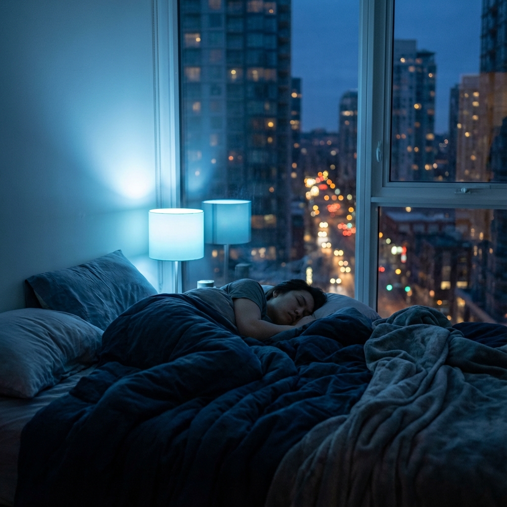 Pokojný spánok počas tropickej noci