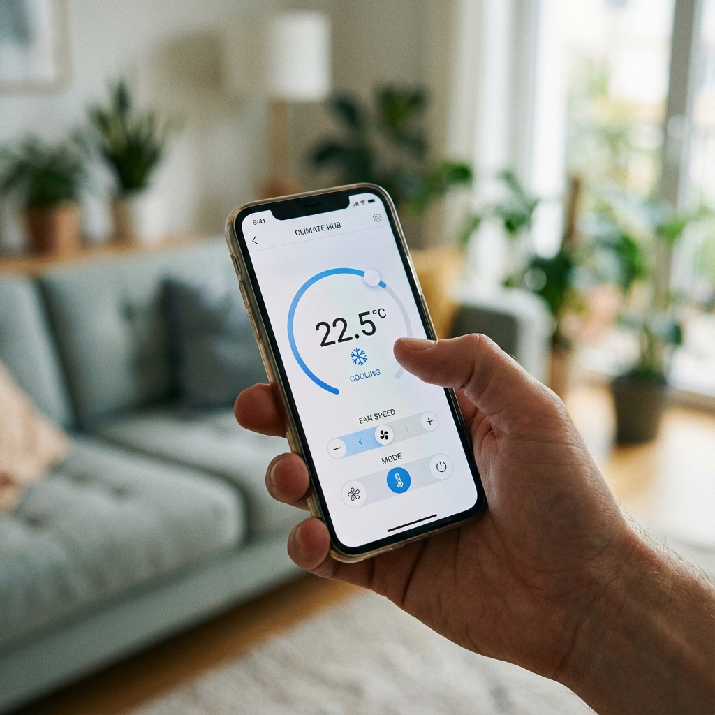 Ovládanie klimatizácie mobilom