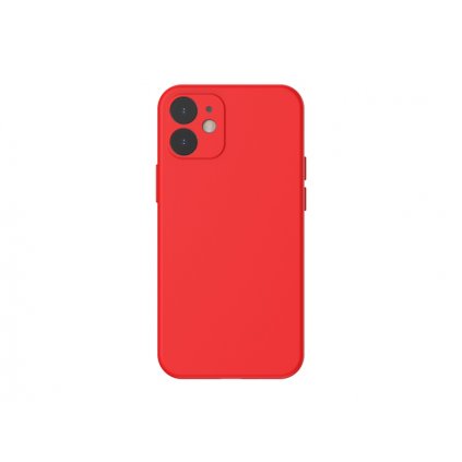 Baseus Liquid Silica Gel Protective Case for iPhone 12 Mini 5.4 Red