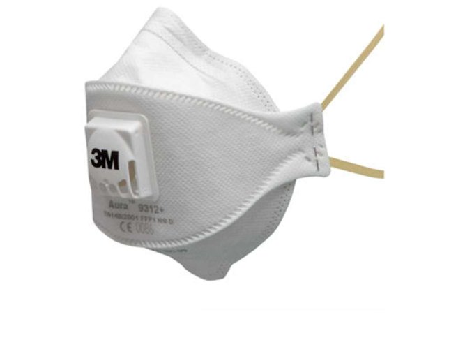 Disposable Respirator 3M Aura 9312+, FFP1, exhalation valve