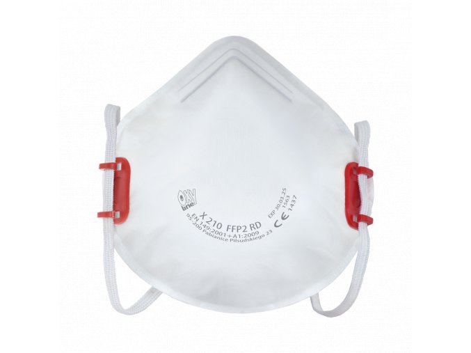 Disposable Respirator OXYLINE X 210 FFP2 RD without valve 100 pcs