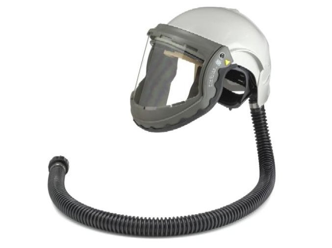 Face shield with PROCAP helmet with visor DIN 5.0