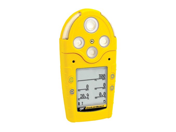 BW GasAlert Micro 5 multi-gas detector - EX (%LEL), O2, H2S, CO optionally other gases