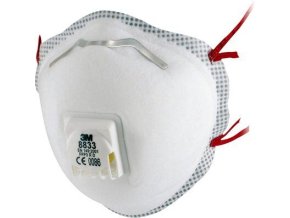 2826 respirator tvarovany 3m 8833 ffp3 vydechovy ventilek