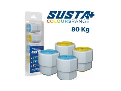 Susta+ modrý / žltý pružinový silentblok – do 80 kg | K-kocur.sk