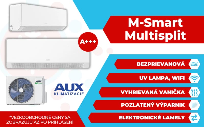 AUX Klimatizáci M Smart multi A+++ Mobil