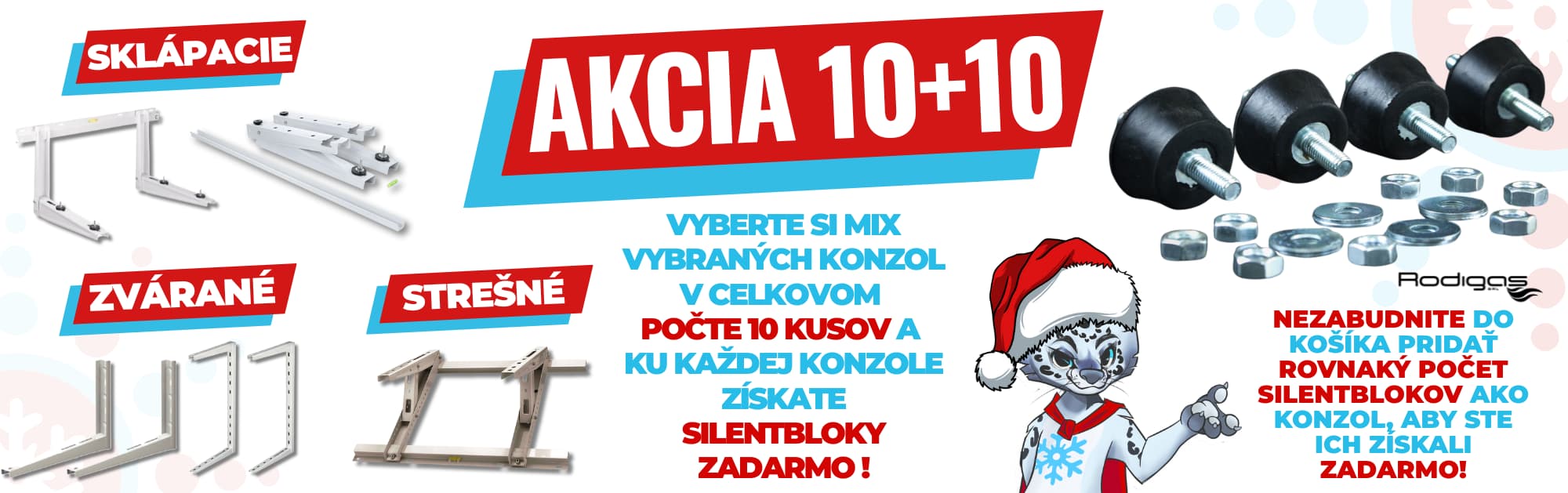 Konzoly Rodigas + silentbloky AKCIA PC