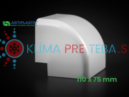 PVC vonkajší 90° roh (kút) k žlabu 110x75mm Artiplastic 12 1206AE 1