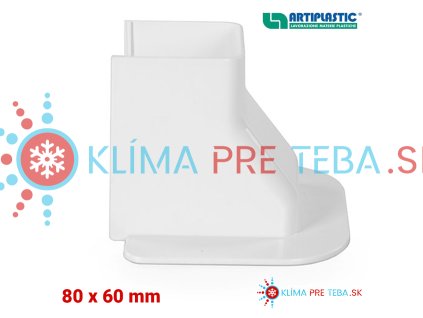 PVC Kryt prechodu stenou s redukciou Artiplastic 0816RM W BIELA 3