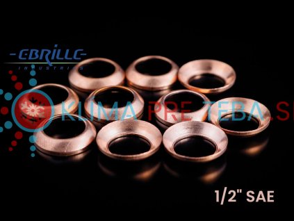 Medené tesnenie podložka CU 12 SAE pre servis klimatizácie