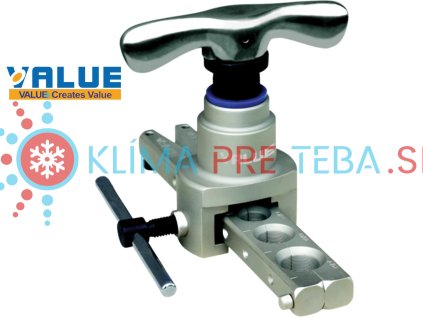 Ručný kalíškovač – pertlovačka VALUE VFT 808L IN, colový nástroj na prípravu medených rúriek 1