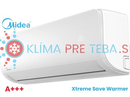 Midea Xtreme Save Warmer 2,6 kW Nástenná split klimatizácia s kúrením A+++ WiFi