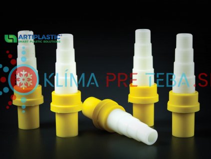 16 mm Žltá redukovaná spojka na kondenzné potrubie alebo hadicu Artiplastic 1