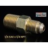 Mosadzná spojka (adaptér) 14 SAE x 14 NPT – HVAC servis