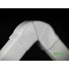 PVC Ploché koleno (nastaviteľné) regulovateľné 80x60 Artiplastic 0822PR-W