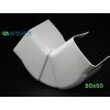 PVC Ploché koleno (nastaviteľné) regulovateľné 80x60 Artiplastic 0822PR-W