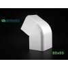 PVC vnější nastavitelný roh 80x60 mm k žlabu Artiplastic 08 0821ER W 1