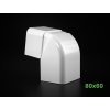 PVC vnější nastavitelný roh 80x60 mm k žlabu Artiplastic 08 0821ER W 2 bez loga