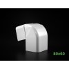 PVC vnější nastavitelný roh 80x60 mm k žlabu Artiplastic 08 0821ER W 3 bez loga