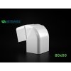 PVC vnější nastavitelný roh 80x60 mm k žlabu Artiplastic 08 0821ER W 3
