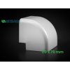 PVC vonkajší 90° roh (kút) k žlabu 110x75mm Artiplastic 12 1206AE 1