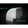 PVC vonkajší 90° roh (kút) k žlabu 110x75mm Artiplastic 12 1206AE 2