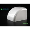 PVC koncovka k žľabu 80x60mm Artiplastic 08 0808TT W 2