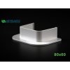 PVC kryt přechodu stěnou 80x60mm k žlabu 4