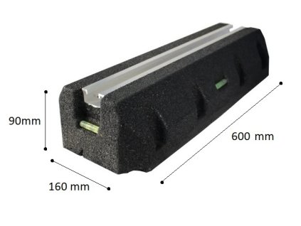 Antivibračná podlahová konzola 600 x 160 x 90 mm - 500kg