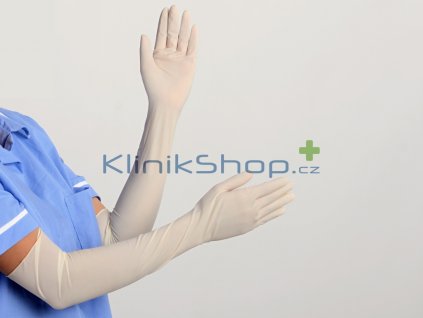 Gynekologické rukavice 48 cm nepudrované