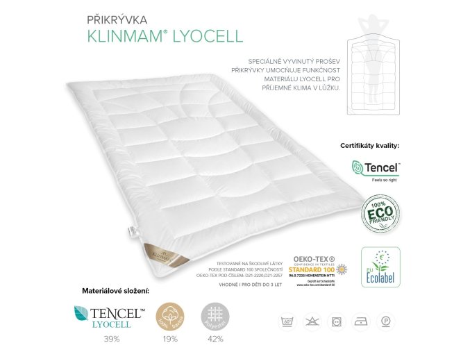 přikrývka Klinmam Home Lyocell Aerelle popis