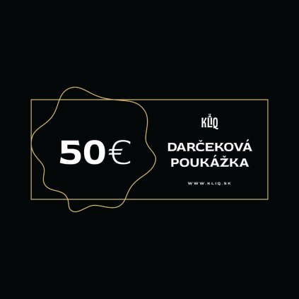 Darčeková poukážka v hodnote 50 €