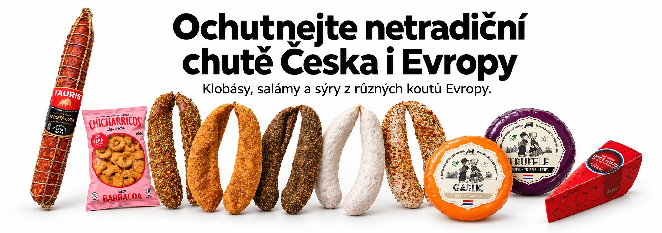 Ochutnejte netradiční chutě Česka i Evropy – výběr klobás, salámů a sýrů v Klobáskovně.