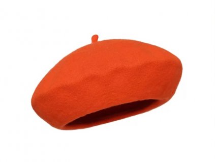 Bonneta Rabionek Dámský vlněný baret Alice oranžový