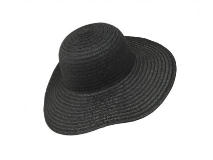 Bonneta Karfil Dámský letní klobouk s širokou krempu Prisca černý