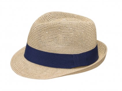 Bonneta Karfil Unisex letní háčkovaný nemačkavý trilby klobouk Ventair béžový