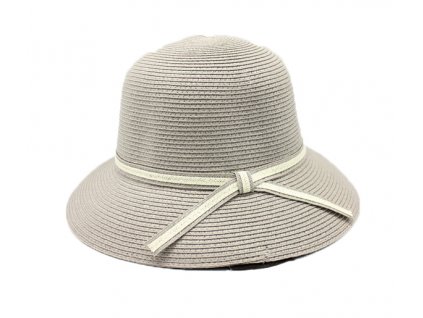 Bonneta Hologramme Dámský letní cloche klobouk Ariette šedý