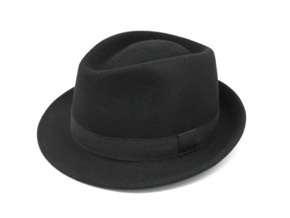 Bonneta Hologramme Paris Unisex zimní trilby vlněný klobouk Claude černý